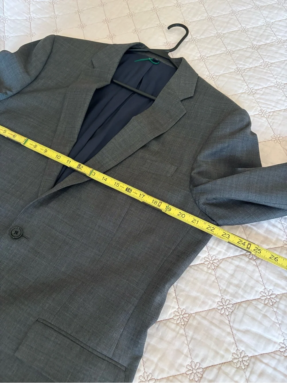 J. Crew Men's Gray Two-Button Suit Jacket